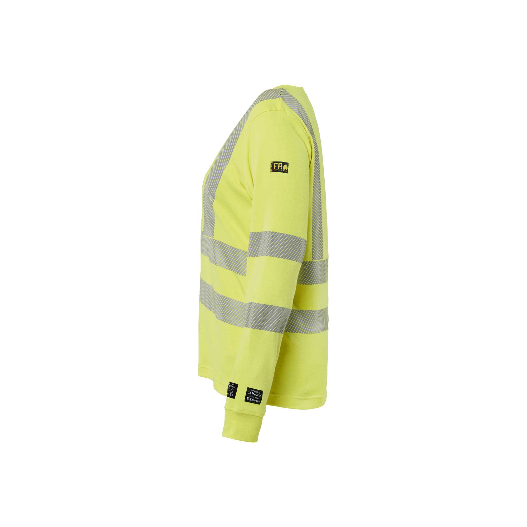 BLAKLADER 34691761 Women's Long Sleeved T Shirt Multinorm Hi Vis Reflective Long Sleeve Work T-Shirt WOMEN - Flame Retardant